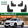4 STÜCK Auto Schmutzfänger Spritzschutz Kotflügel Auto Schmutzfänger Kompatibel mit Mazda CX-3 2015 2016 2017 2018 2019 2020 2021
