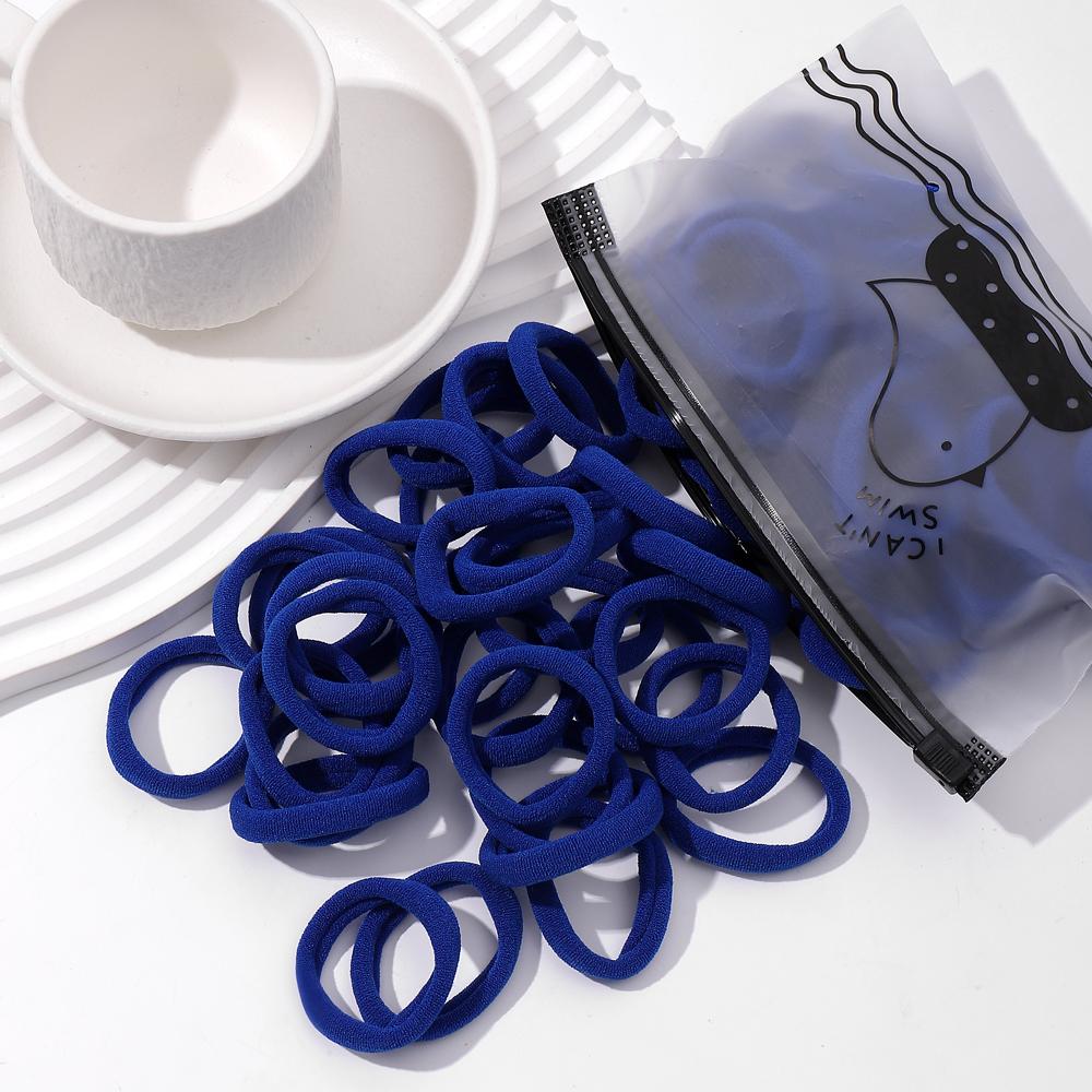 20/50Pcs Women Girls Basic Hair Band 4.5cm Simple Solid Colors Elastic Headband Hair Ropes Ties Hair Accessories Ponytail Holder