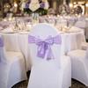 Bows Chair Back Bow Decorative Belt Ready Made Elastic Band Satin Chair Sashes Ties Fastening Chair Bandage
