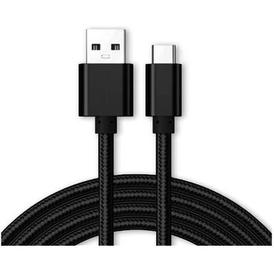 Durable Type C Charging Cable 1 Meter Charger for Samsung Galaxy A50 SM-A505 Phone Color Black -Brand YuanYuan