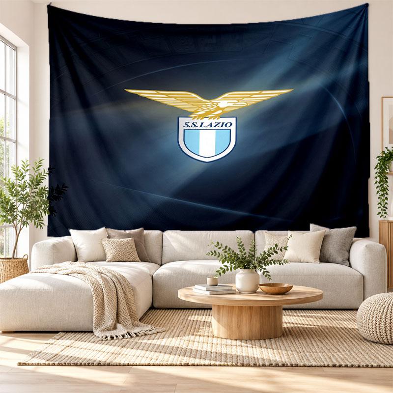 Lazio FC Wall Tapestry, Soft Fabric Wall Hanging, Decorative Backdrop For Bedroom Home Wall Art