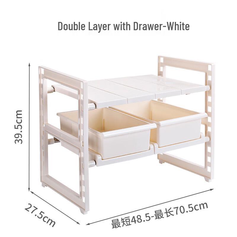 Extendable Under-Sink Storage Rack