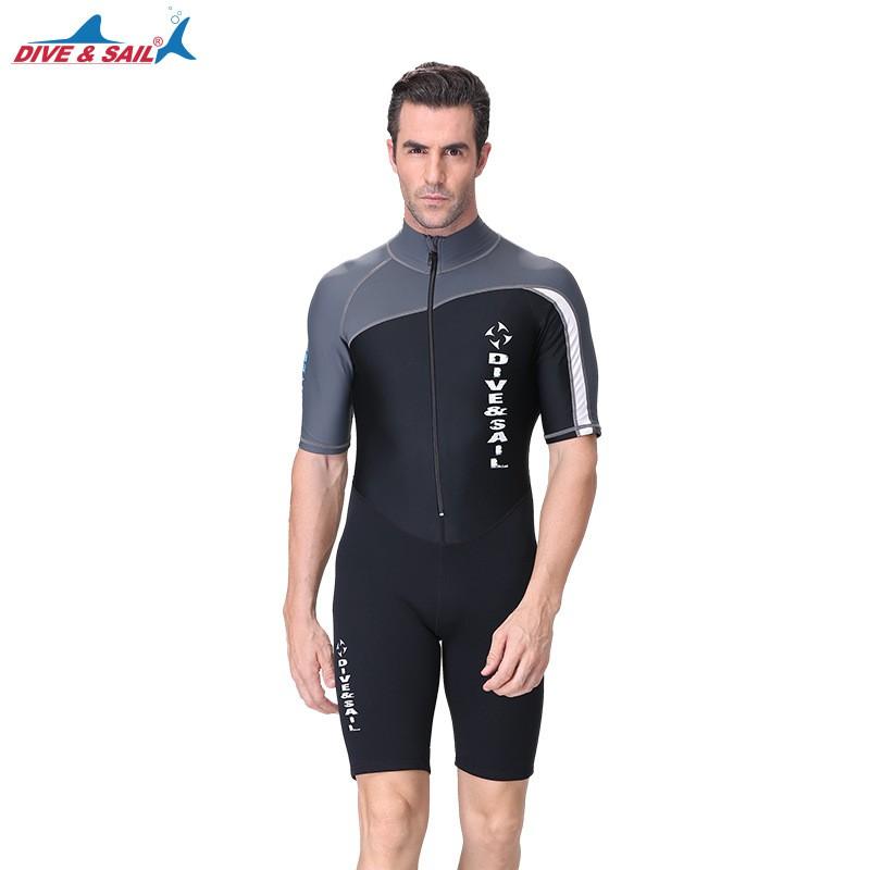 1.5mm Short Sleeve Pants Wetsuit Snorkeling Surfing Swimming