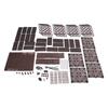 5PCS Plastic Plant Box Raised Garden Bed with Trellis Planter for Climbing Plant Raised Box Privacy Screen for Patio Balcony