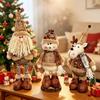 Telescopic Christmas Snowman Reindeer Doll Decoration for Hotel or Window Display