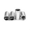 4Pcs Car Styling 3D Aluminum Metal Car Wheel Tire Air Valve Caps Cover For 4IYEJ A1 A3 A4 A5 A6 A7 A8 Q2 Q3 Q5 Q7 TT Sline S3 RS