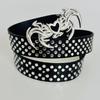 New Punk Rivet Belt, Special-shaped Buckle Belt, Ins Style, Individual and Retro, Skull Wing Gothic Belt