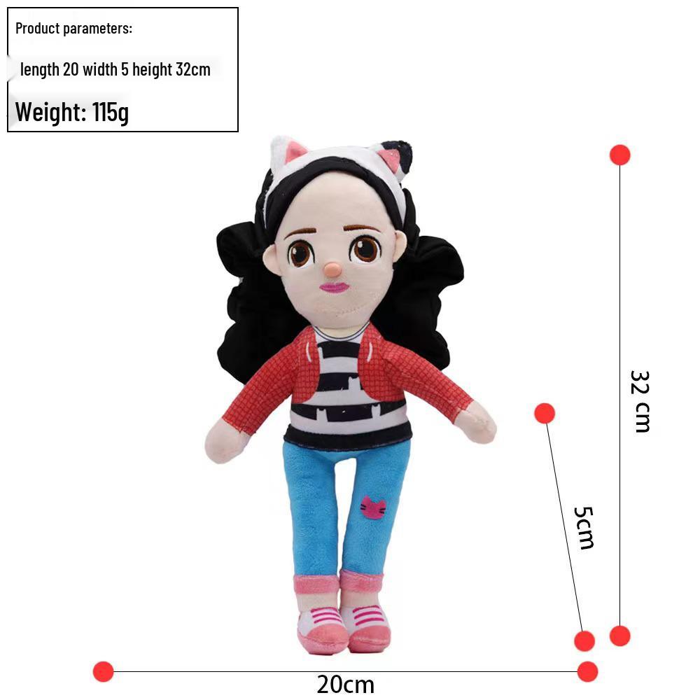 CECPC Cross-Border Gabby's Dollhouse Kitten Plush Toy.