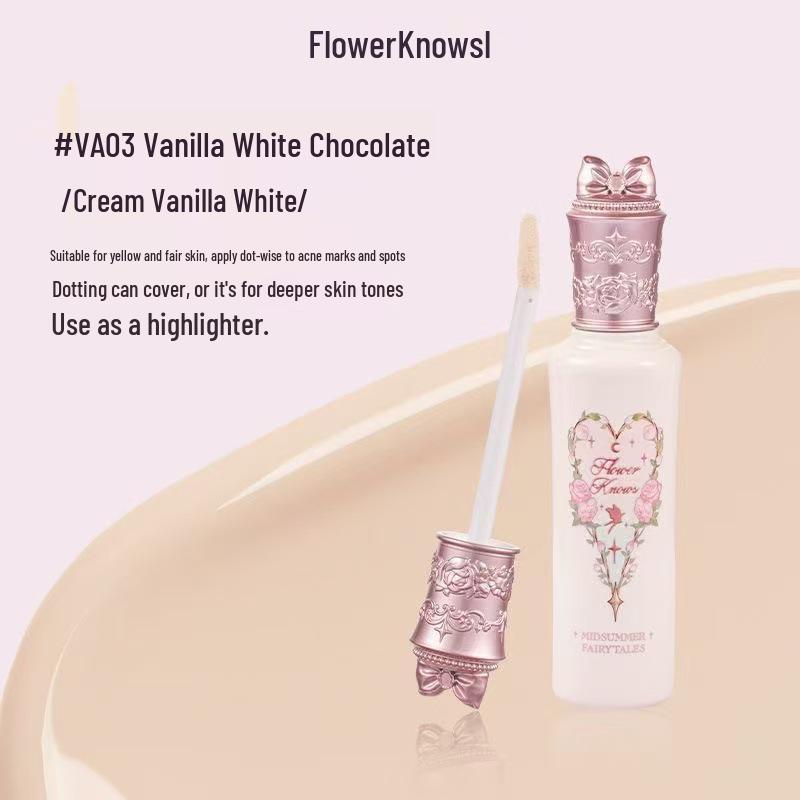 Huazhixiao Midsummer Night Brightening Concealer: Conceals Acne, Moisturizes, Creamy Texture, Long-Lasting Color