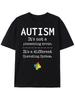 Autism Patterned Printed Men039;s T-shirtCotton Summer Short Sleeve Fashion Casu Unisex T-Shirt