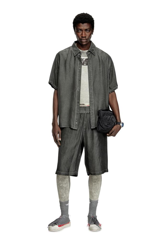 Diesel Men's P-LEON-SHORT Shorts, Size S, Black, 9XX, A172880CMBB