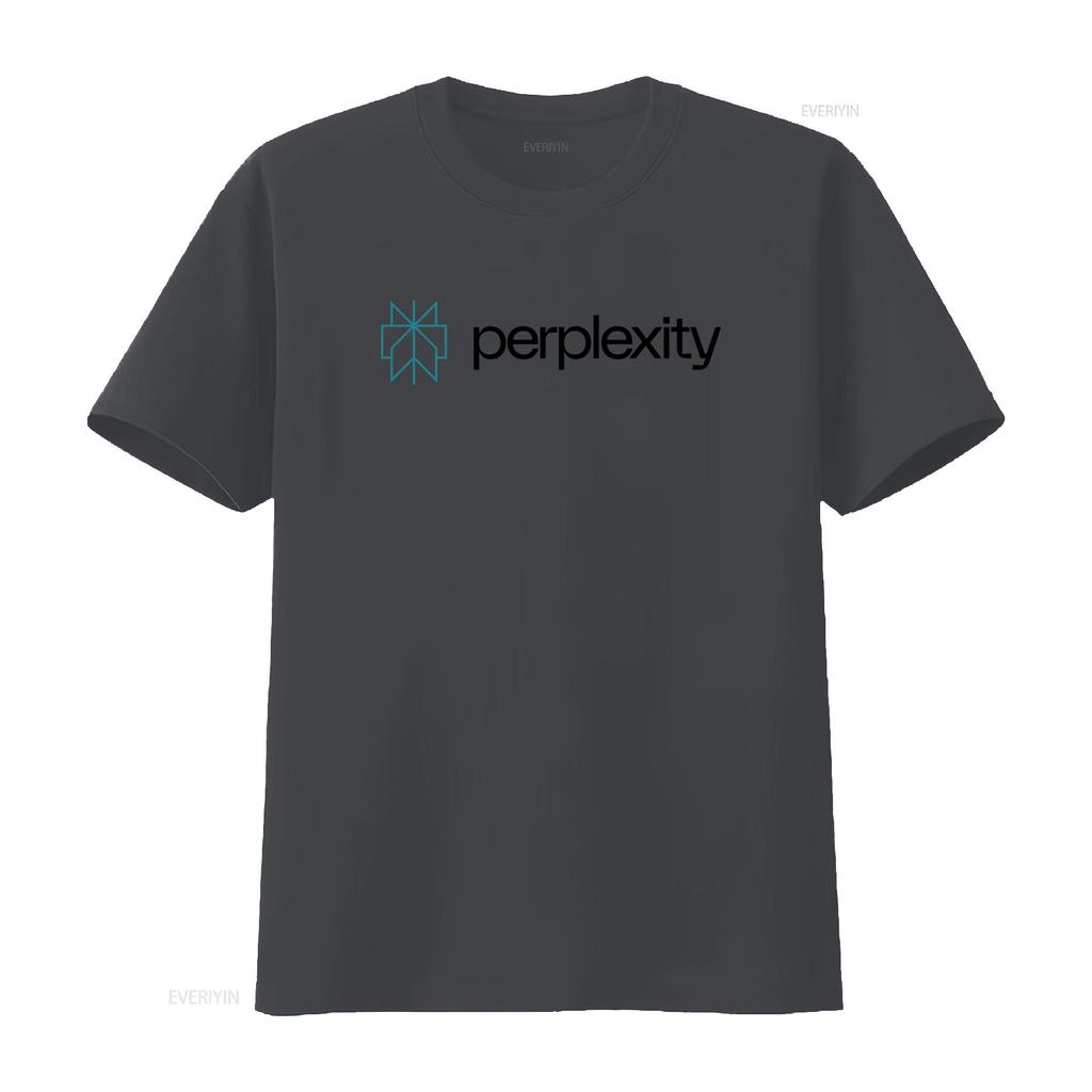 Perplexity AI T Shirt Cool Minimal Artificial Intelligence Tech for Vintage Washed Fashion Homme Top For Everyday Wear