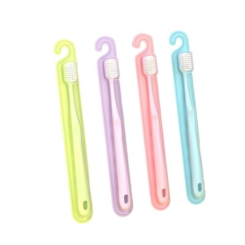 Mike Soft Bristle Adult Toothbrush - Portable Travel & Deep Cleaning, Multi-Color Single Pack