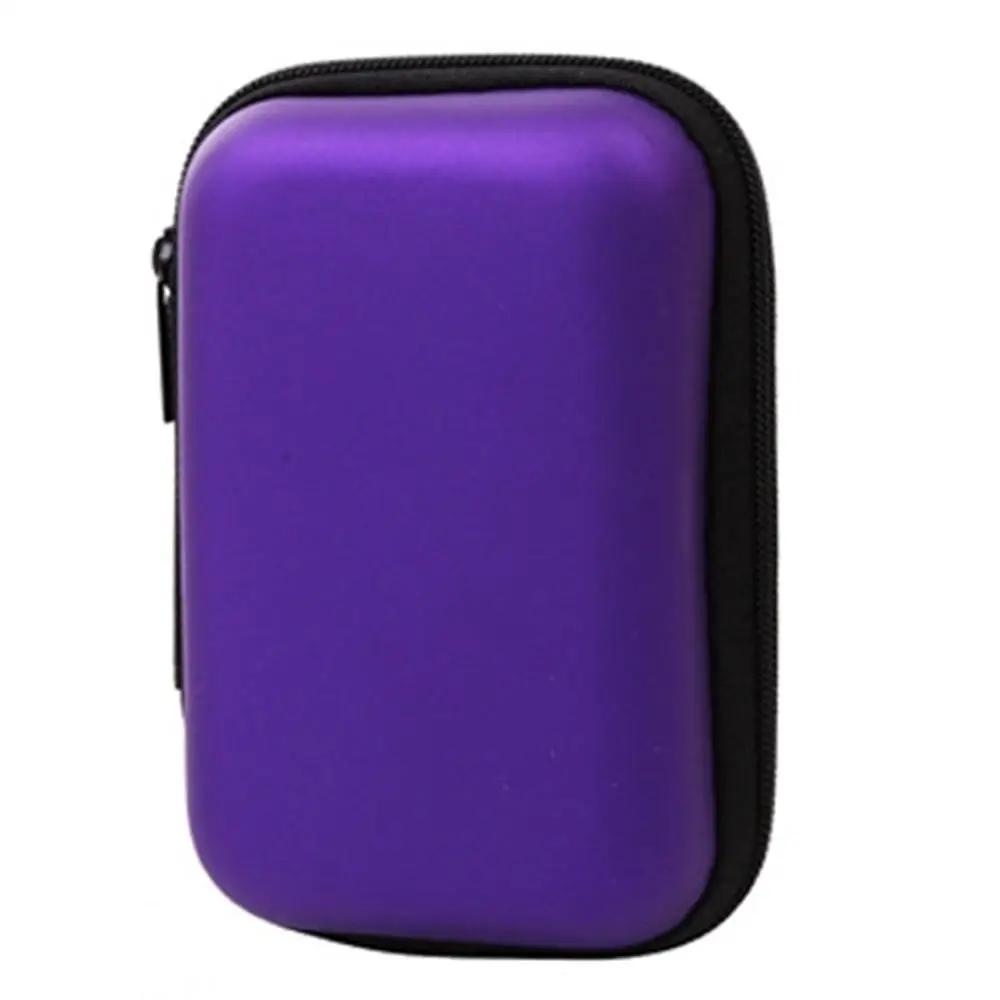 Portable Small Storage Case Zipper Carrying Pouch Bag Box for Charger Earphone Headphone Date Cable Organizer Office Supplies