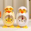 Cartoon Eggshell Alarm Clock Plastic Mini Clock Creative Bell Alarm Clocks  Bedside