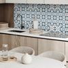 Self-adhesive Vinyl Tile Covering with Graphics for the Kitchen 120x60 Cm Geometric Tile Pattern