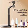 Adjustable Dual-Device Metal Stand for Phones and Tablets - Perfect for Overhead Shots and Live Streaming