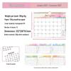 2027 Creative English Wall Calendar: Plan, Check-in, Memo & Customizable