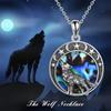 1pc Vintage Bohemian Star Moon Wolf Pendant Necklace for Women Men Jewelry Gift