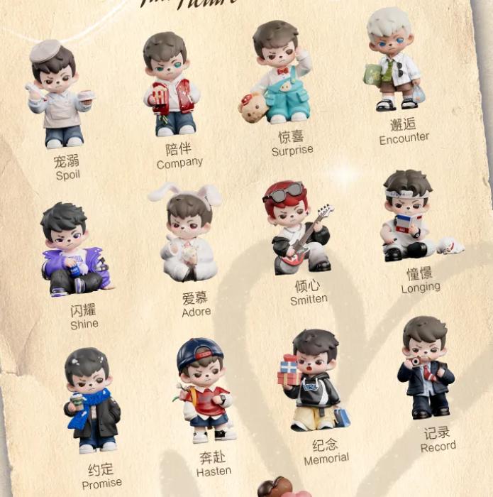 Rayan 5 Generations Date With Me Series Blind Box Mystery Box Toys Cute Action Anime Figure Kawaii Model Gift