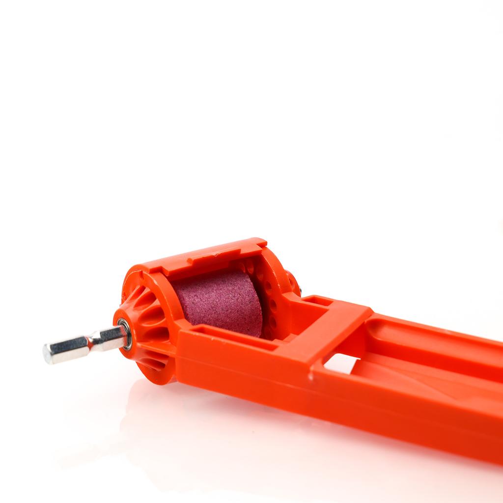 Manual drill sharpener