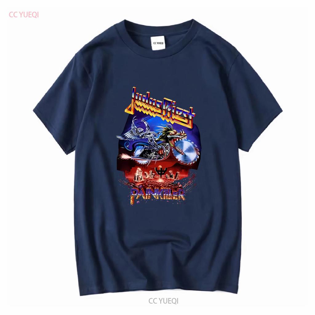 1990 Judas Priest Painkiller T-Shirt Heavy Metal Band Doppelseitig S 5XL lange oder kurze Ärmel Vintage Gewaschen Designer Kleidung