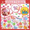 6/12/24pcs 3D Love Bubble Stickers Cartoon DIY Scrapbook Photo Album Decoration Creative Gifts Cute Stationery School Awards YMY