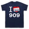 I Love 909 Machine Dance House Techno Hip Hop Music Mens And Womens T-Shirt