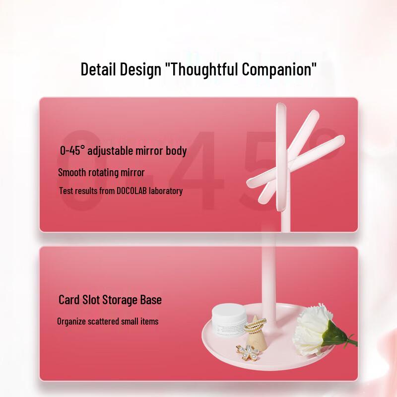DOCO LAB Smart LED Makeup Mirror CN plug (adapter included)