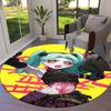 Cyberpunk Edgerunner Round Area Rug,Carpet Rug for Living Room Bedroom Sofa Playroom Decor,Non-slip Floor Mat