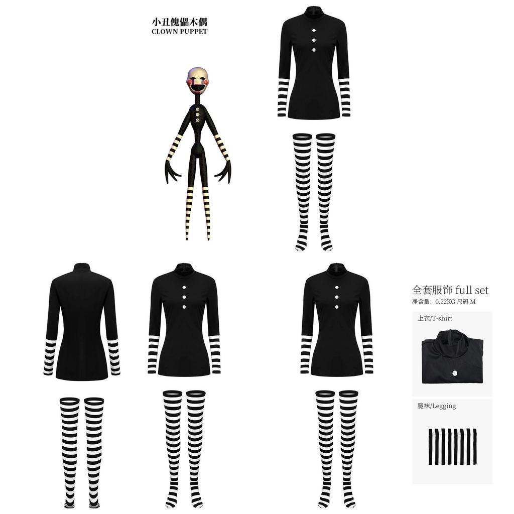 Costume da Marionetta di Five Nights At Freddys con Morbido Materiale in Poliestere per Eventi in Costume e Fan del Cosplay