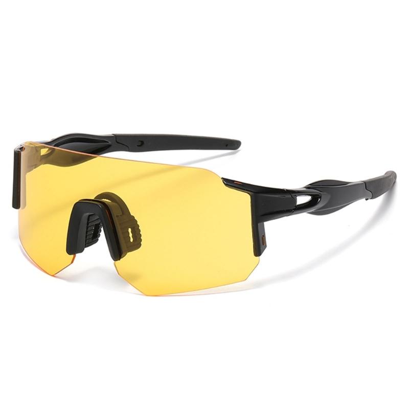 Outdoor Sports Sunglasses with Rimless PC Frame and Lens, Bright Sun Glasses for Fishing Driving and Cycling Use