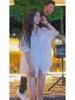 Pure Cotton Internet Celebrity Off-Shoulder Boyfriend Shirt - Women's Summer Loose Fit Street Style Sunscreen Top