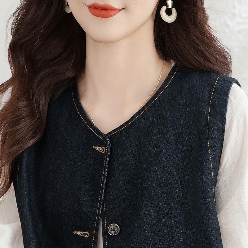 Women's Retro Loose Denim Vest