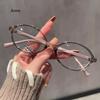 Korean Style Tortoiseshell Oval Frame Prescription Glasses for Women/Men Myopia Glasses  Gafas Hombre