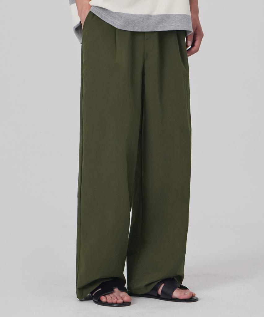GLW Wide String Banding Pants Khaki