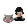 Q Version Demon Slayer Sitting Ghost Doll Tanjiro Nidouzi Inosuke Zenizu Figure Action Figure Movie Model Toys Doll