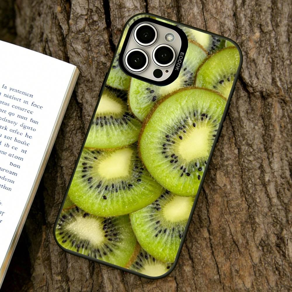 

Fruit Kingdom Phone Case For iPhone 17,16,15,14,13,12,11 Plus,Pro Max,XS,Colored Silver Plated Inside Cover iPhone16Plus