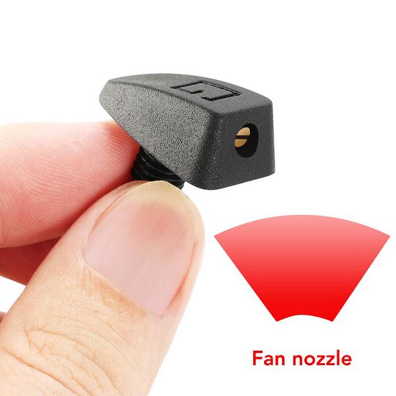 2-piece Set Of Universal Car Windshield Washer Nozzles—easy To Install, Adjustable Spray Angle, And Includes Protective Covers