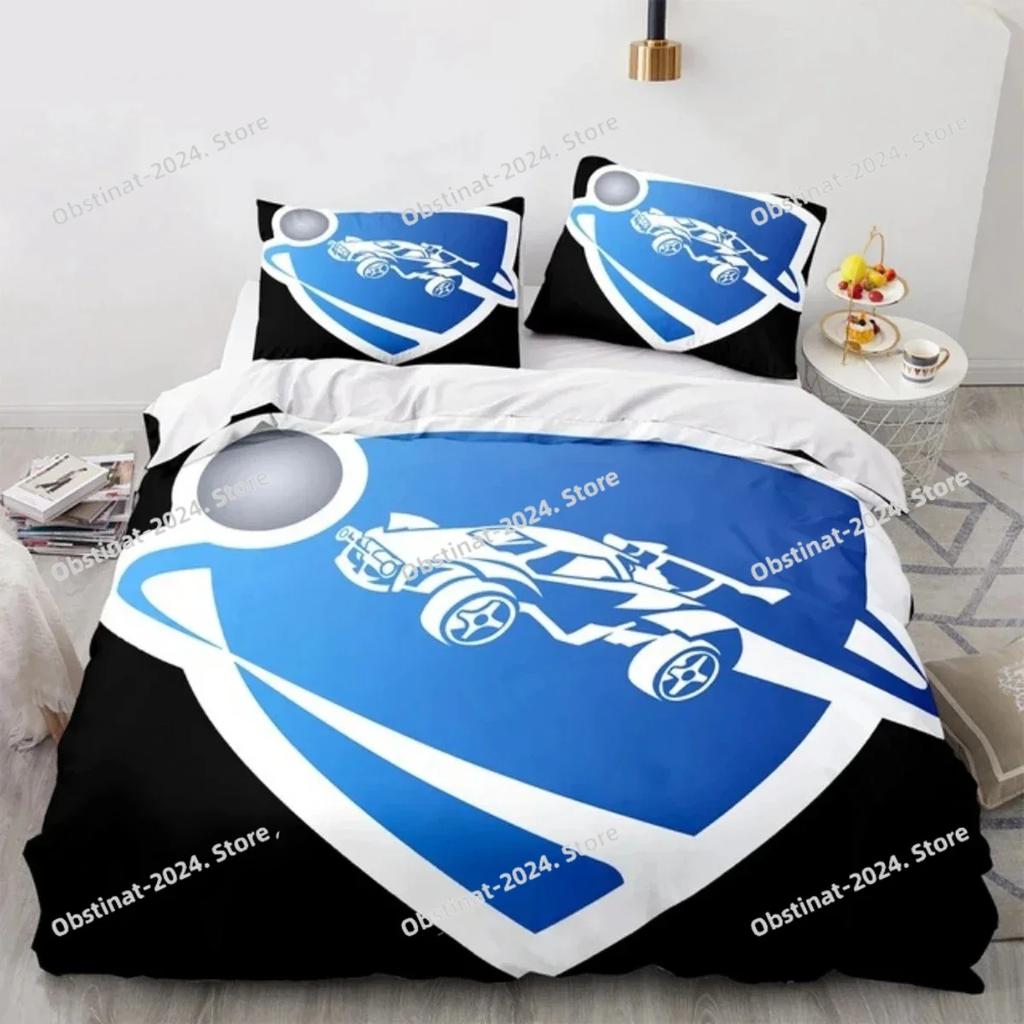 3D Game League Rocket Bedding Set Duvet Cover Full Queen King Size Pillowcase Bed Printed Bed Set Aldult Kid Bedroom Single Twin