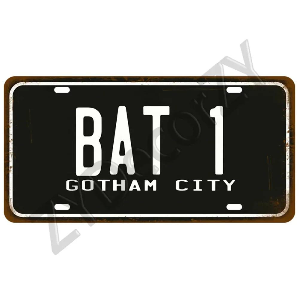 Man Cave Decoration Decor Capital City Plates Plate Vintage Sign For Restaurant Bar Pub Cafe Metal Sign Plaque Landmark