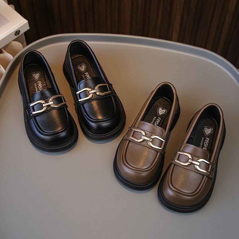 Girls' Spring 2026 British-Style Leather Shoes - Versatile, Soft Sole, Casual Korean Fashion