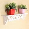 Vintage Carved Hollow Wood Wall Hanging Rack Shelf Shelves Holder Storage Home Decor