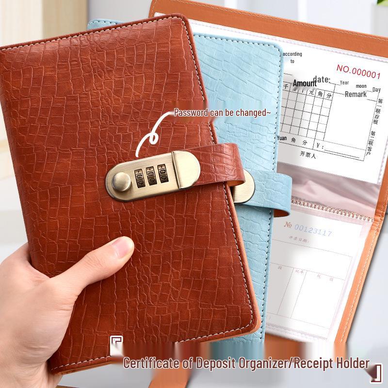 Password-Protected Bill, Check, and Receipt Organizer