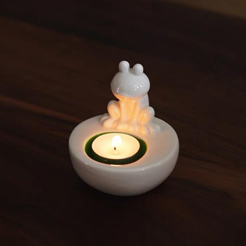3D Candlestick Silicone Mold Frog Shaped Candle Stand Molds Candle Cup and Plate Mould Stylish Home Decorations Moulds