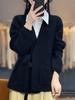 Women's Mid-Length Loose Knit Cardigan - Spring Style