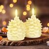 Flameless LED Candles Warm Color Light Electronic Candle Pine Cone Candle Light  Home