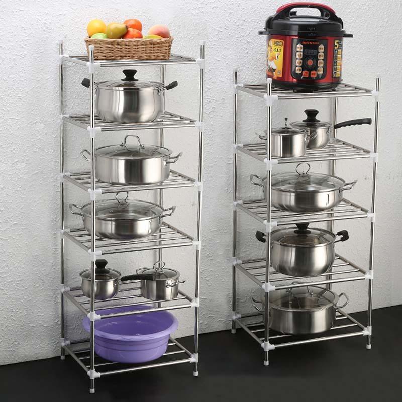 Multi-layer Stainless Steel Bathroom and Kitchen Storage Rack