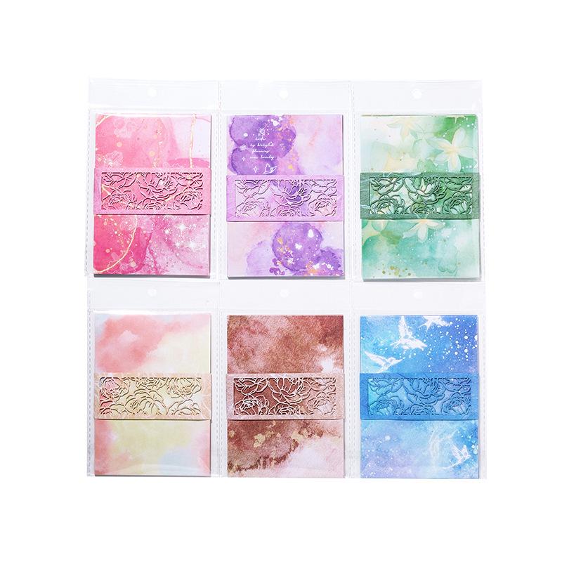 Sugar Poetry Gradient Series: 20 Sheets Dual Material Color Journal Paper