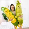 Non-Toxic Large Pillow Cute Vegetables Pods Pea Shape Stuffed Plush Toys New Creative Plant Doll Pillow Cushion Toy For Baby Children Gift